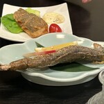 丸山温泉 古城館 - イワナ塩焼き