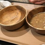 丸山温泉 古城館 - わんこの馬肉と雪下にんじんのスープ