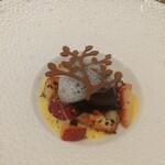 フィエルテ - デザート：イチゴとカカオとアマレット