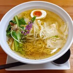 海老寿 DELUX - 期間限定 白エビワンタン麺　1200円