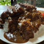 コーヒーハウス ヴィレッジ - カツカレーLサイズ  サラダ付いてます