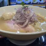 麺や厨 - 味玉うっ鶏そば(大盛り)