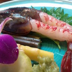 匠 - ぶどう海老・・頭は焼いて・・。