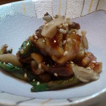 匠 - クルミとフグ皮とヒロッコの味噌和え