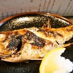 まるさん松本 - のどぐろ定食（のどぐろ塩焼き）