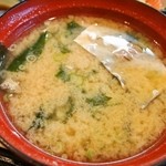 まるさん松本 - のどぐろ定食（アラ汁）