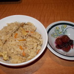 今日から　ランチ限定ご飯セット(らーめんの味玉も一緒)