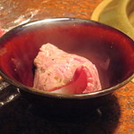 焼肉うしごろ - シャトーブリアンをサッと炙ってミニライスと一緒に。