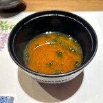 Meieki Sushi Amano - 赤味噌湯