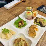 小料理とおばんざい 花かりん - ある日の｢選べるおつまみ3種盛り」の全種盛り