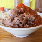 にかいや - ぶた入りオロチョンラーメン+トッピング全部