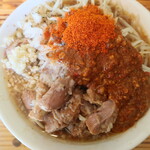 にかいや - ぶた入りオロチョンラーメン+トッピング全部