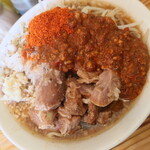 にかいや - ぶた入りオロチョンラーメン+トッピング全部