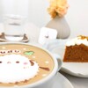 nounours cafe - 米粉キャロットケーキ(￥650)、カフェラテHOT(￥700)