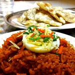 ロイヤルインド - 料理写真:チキンビリヤニ(￥730)、アジョワンナン(￥500)