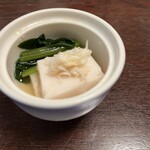 氷雪の門 - お通し ゆりね豆腐