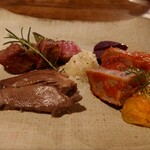 ウエストパパ - 肉盛り合わせ