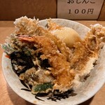 天丼ふじ - 特製天丼さんでーす。①
