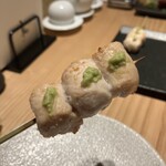 炭火串焼 鶏魚 - 