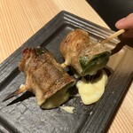 炭火串焼 鶏魚 - 