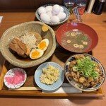 大旦那 扇町店 - 豚の角煮定食(ご飯を牛めしに変更ver.)
