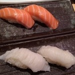 Kaisen Dokoro Sushi Tsune - サーモン
                        えんがわ〜