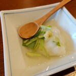 釜めし菜時記 さき亭 - コースの一品料理、白玉饅頭
