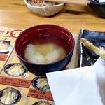 天ぷら徳家 - お代わり出来るフツーのみそ汁