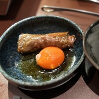 焼肉もちお - 焼きすき 神戸牛ザブトンと一口ご飯