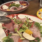 Pizzeria IL Porto - カルパッチョなサラダ