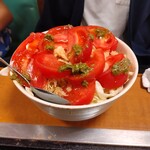 もんじゃ はざま - トマトバジル