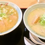 梅光軒 - 醤油&塩ラーメン各730円