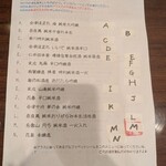 なにわフレンチびぎん - 日本酒は14種類をふたりでコンプリート