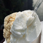 ジェラテリア シンチェリータ - ２フレーバー（半分ずつ）、スパイスキャラメル、フレッシュミルク 