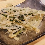ツバメキッチン - 行者にんにくの天ぷら