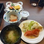 御やど しきしま荘 - サラダが新鮮でドレッシングが美味しい！