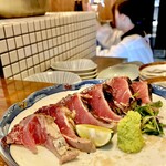 富岡一丁目の夕陽 - 20250501初かつおの塩たたき1,480円