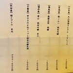 富岡一丁目の夕陽 - 20250501日本酒メニュー