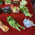 たでの葉 - 山菜の盛り合わせ