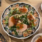 酒場つむぎ堂 新宿店 - ジュレのポン酢が面白い☺️鶏ハム的な