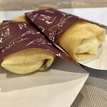 鎌倉クレープ petit ruban - 《ランチセットのスティッククレープ》キウイとチョコバナナのバナナ抜き…