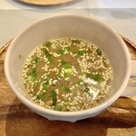 鎌倉クレープ petit ruban - 「ポークジンジャー（税込￥1,080）」セットのスープ