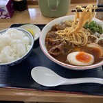 中華そば　やまきょう - 肉玉小とご飯小