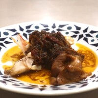 anchoa - イズカサゴと新玉ねぎの煮込み