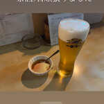 とり新 - お通しは温泉卵