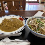 佐野屋 - 料理写真:カツカレー　もやしラーメン
