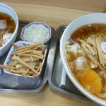 大勝軒 - '14/08/14 いつものにメンマ（270円）とネギ（108円）