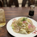 康楽 - 皿うどん（太麺）とハイボール