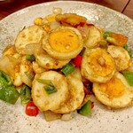 湖南人家 - 20250417茹で玉子の湖南風炒め（特別料理：金銭蛋）1,485円