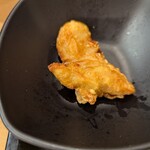 なか卯 - とり天、やはり小さい